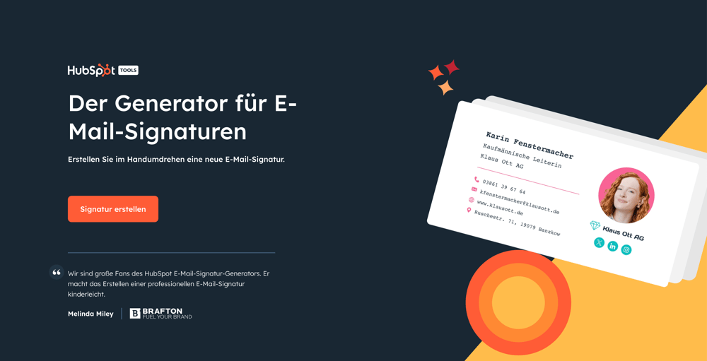 HubSpot E-Mail-Signatur