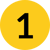 Gelb Eins Icon