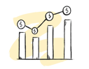 Compound Interest Icon 2 Gelb