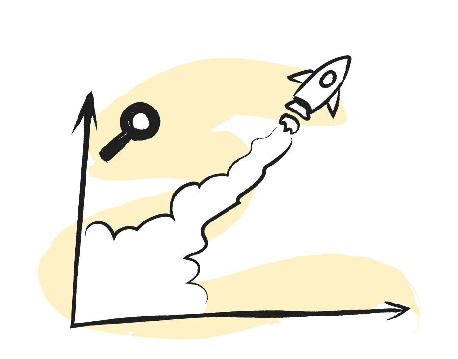 SEO Growth Icon 2 Gelb