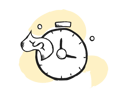 Time is Money Icon 4 Gelb