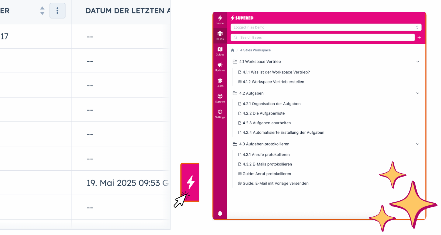 Supered access in HubSpot