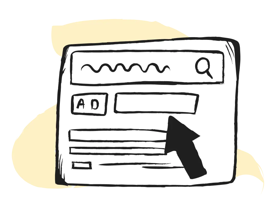SEO Ads Icon 2 Gelb