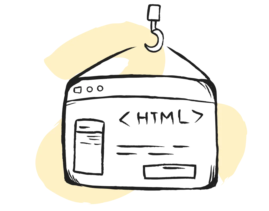 Web Design Build Icon 4 Gelb