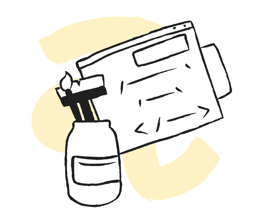 Web Design Icon 4 Gelb