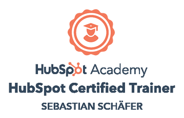 HubSpot Certified Trainer Badge grau
